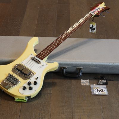 Case Queen! Rickenbacker 4001CS Chris Squire Electric Bass Signature White + OHSC