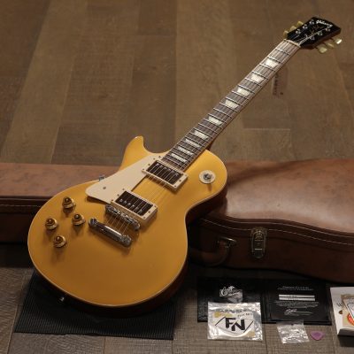 2012 Gibson Les Paul Custom Shop Standard 1957 Reissue Lefty Electric Guitar Gold + COA OHSC