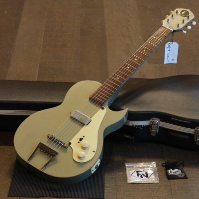 Rare! 1950's Kay K-136 Solid Body Electric Guitar Silver + HSC