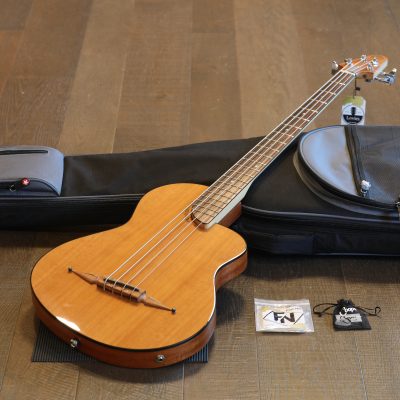 Minty! 2014 Rick Turner Renaissance Cedar Bass Natural + GB