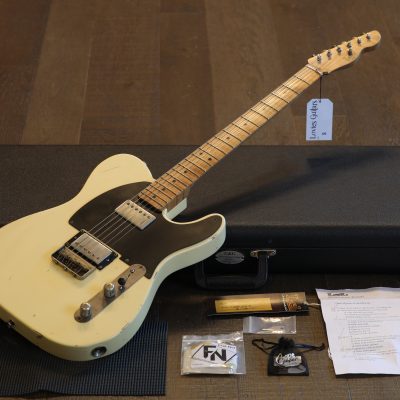 2020 LSL T-Bone One B HH Electric Guitar Factory Relic Aged White + OHSC