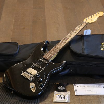 2021 K-Line Springfield HSS Alder Electric Guitar Jet Black + COA OGB