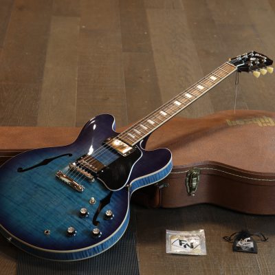 2023 Gibson ES-335 Semi-Hollow Electric Guitar Figured Blueberry Burst + OHSC