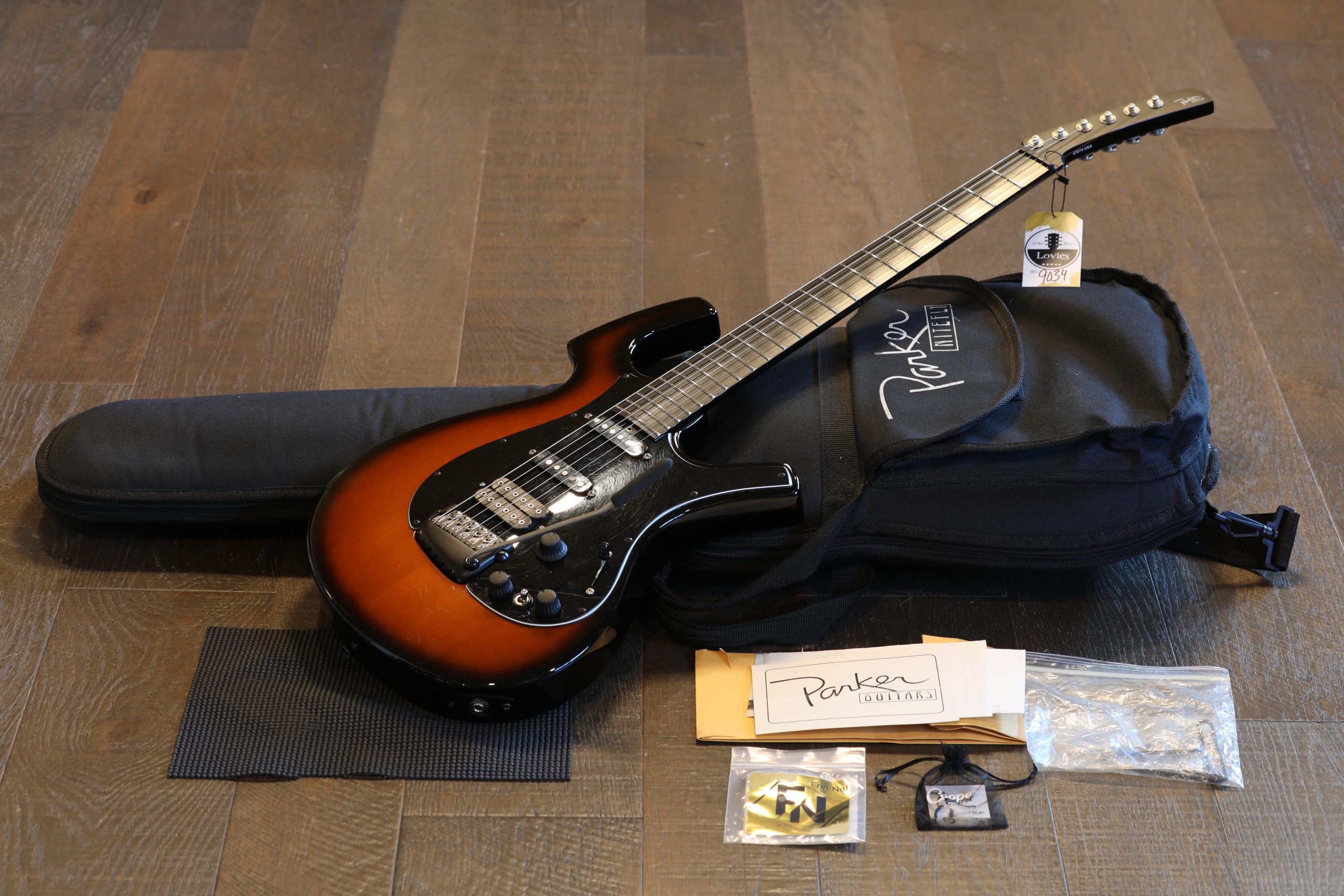 1998 Parker Guitars Nitefly HSS Electric Guitar Sunburst + OGB