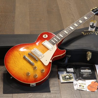 2011 Les Paul Custom Shop Historic 1959 Reissue Electric Guitar Quilt Washed Cherry VOS + COA OHSC