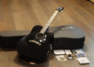 Minty! 2022 Gibson Custom Shop Dave Mustaine Songwriter Acoustic Guitar Black + COA OHSC