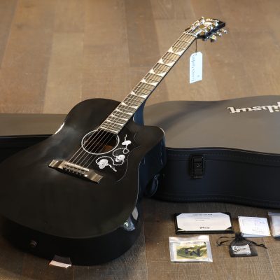 2022 Gibson Dave Mustaine Signature Songwriter Acoustic Guitar Black Ebony + COA OHSC