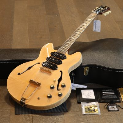 Unplayed! 2024 Gibson Custom Shop 1964 Reissue ES-335 3x P90 Semi-Hollow Electric Guitar Antique Natural + COA OHSC