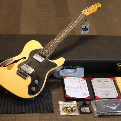 Unplayed! 2021 Fender Custom Shop Imperial Arc '72 Masterbuilt Paul Waller Thinline Telecaster Electric Guitar Gold over Sunburst + COA OHSC