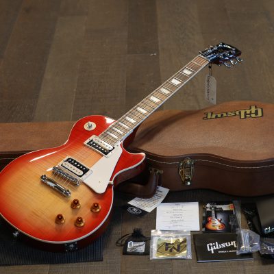 Unplayed! 2019 Gibson Les Paul Traditional Pro V Electric Guitar Washed Cherry Sunburst + OHSC