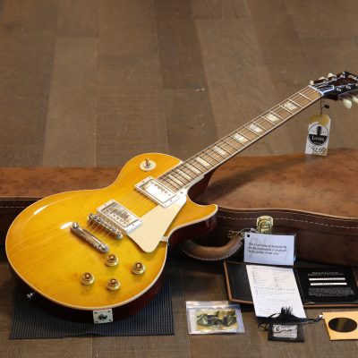 Minty! 2021 Gibson Custom 1958 Historic Reissue Les Paul M2M Electric Guitar Lemonburst + COA OHSC