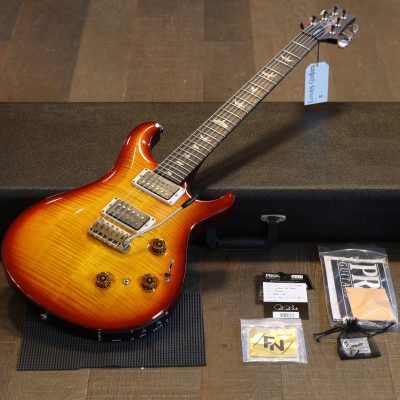 Minty! 2020 PRS Custom 24 Piezo Electric Guitar Sunburst + OHSC