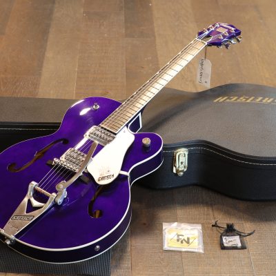 2020 Gretsch G6120SH Brian Setzer Hot Rod Semi-Hollow Electric Guitar Purple Metallic + OHSC