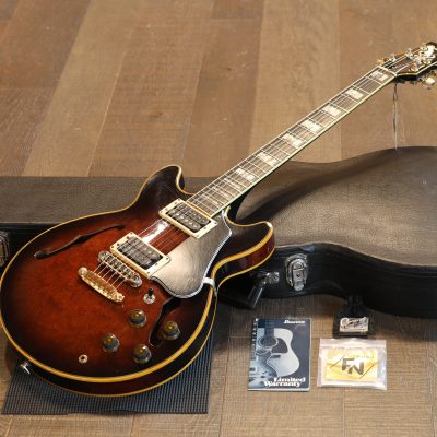 1983 Ibanez AM205-AV Semi-Hollow Electric Guitar Antique Violin + OHSC
