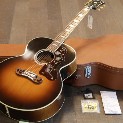 2016 Gibson Custom Shop SJ-200 Vintage Series Torrified Adirondack Jumbo Acoustic Guitar Sunburst + OHSC