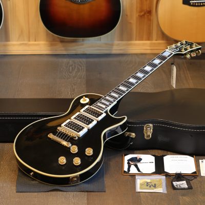 Minty! 2023 Gibson Custom Shop Peter Frampton "Phenix" Inspired Les Paul Custom 3 PUP Electric Guitar Black Ebony + COA OHSC