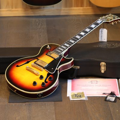 2011 Gibson Custom Shop Les Paul Florentine Semi-Hollow Electric Guitar Triburst + COA OHSC