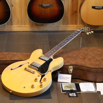 Unplayed! 2022 Gibson Custom Shop ES-335 1959 Murphy Lab Semi-Hollow Electric Guitar Ultra Heavy Aging Natural + COA OHSC