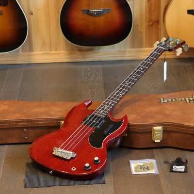 Vintage! 1962 Gibson EB-0 w/ OG Bakelite PUP Electric Bass Cherry Red + HSC