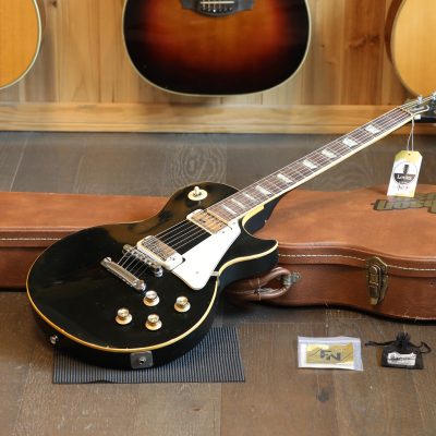 1977 Gibson Les Paul Deluxe Electric Guitar Black Ebony + HSC