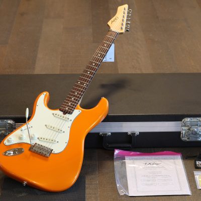 Lefty! 2019 D'Pergo Aged Vintage Classic Limited Brazillian Electric Guitar Orange + HSC