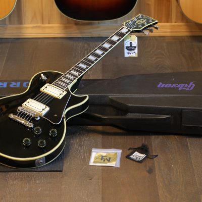 1982 Gibson Les Paul Custom w/ Nickel Hardware Electric Guitar Black Ebony + OHSC