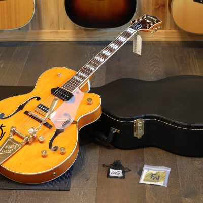 Minty! 2022 Gretsch G6120EC Eddie Cochran Signature Hollow Body Electric Guitar Western Maple Stain + OHSC