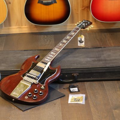 Vintage! 1969 Gibson SG Standard w/ Maestro Vibrola Electric Guitar Cherry + OHSC