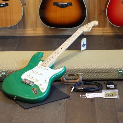 2005 Fender Eric Clapton Artist Series Stratocaster w/ Vintage Noiseless Pickups Electric Guitar Candy Green + OHSC