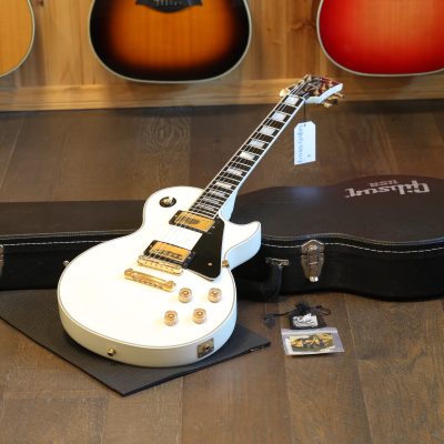 2007 Gibson Custom Shop Les Paul Custom Electric Guitar Alpine White + COA HSC