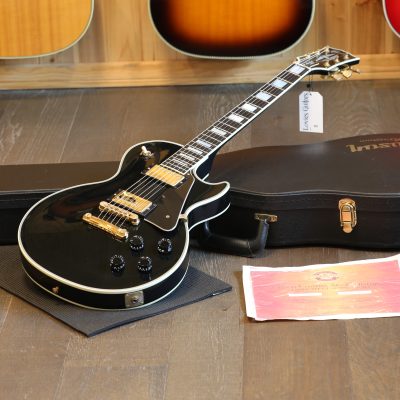 2005 Gibson Les Paul Custom Electric Guitar Black Ebony + COA OHSC