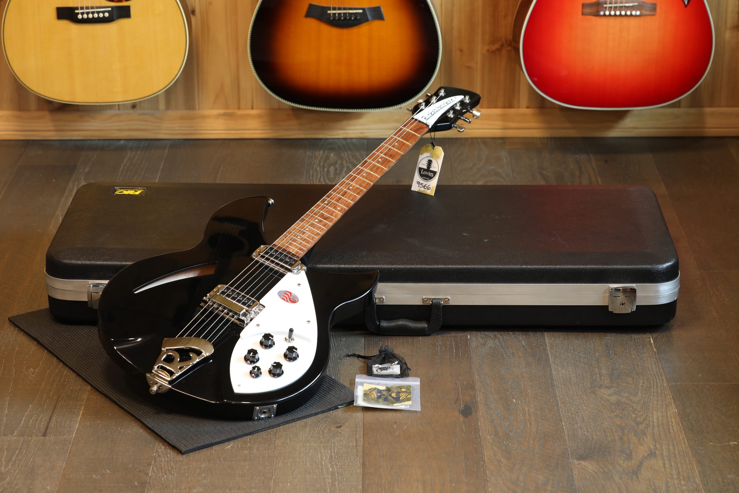 2025 Rickenbacker 330 Semi-Hollow Electric Guitar Jetglo + OHSC