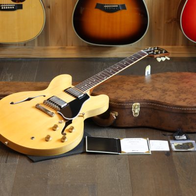 Unplayed! 2022 Gibson Custom Shop ES-335 1959 Reissue Murphy Lab Semi-Hollow Electric Guitar Ultra Light Vintage Natural + COA OHSC