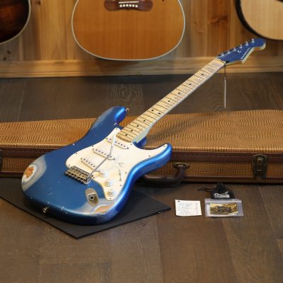 2024 Nash S-63/MH Alder Electric Guitar Heavy Aged Lake Placid Blue + OHSC