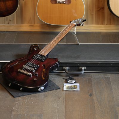 Joe Till 159 Semi-Hollow Electric Guitar Figured Burgundy + HSC