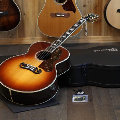 Minty! 2023 Gibson Custom Shop SJ-200 Deluxe Acoustic Guitar Rosewood Burst + OHSC