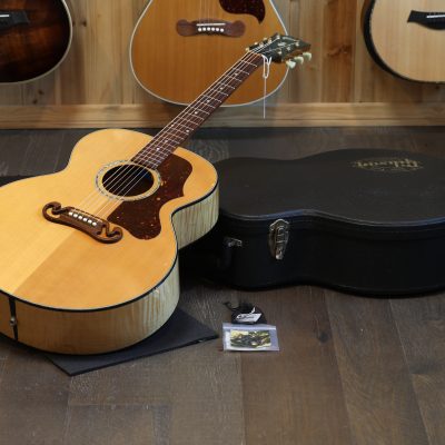 2002 Gibson J-100 Xtra Jumbo Maple Spruce Acoustic Guitar Antique Natural + OHSC