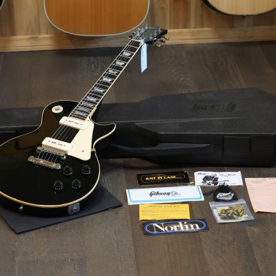 Case Queen! 1978 Gibson Les Paul Pro Deluxe P90's Electric Guitar Black Ebony + OHSC & All Tags