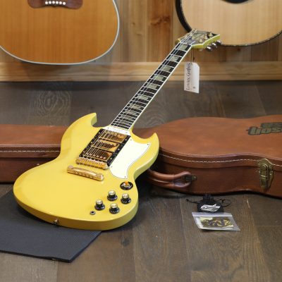 Case Queen! 1991 Gibson Les Paul Custom SG Limited 30th Anniversary 3 Pickups Electric Guitar TV Yellow + OHSC