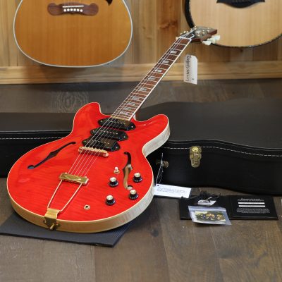 Unplayed! 2023 Gibson Custom Shop M2M 1964 Reissue 3 P90 ES-335 Electric Guitar Figured Cherry + COA OHSC