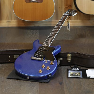 2025 Gibson Les Paul Special Double Cut Mod 1-Off Guitar Andromedan Blue Sparkle + COA OHSC