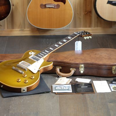 2018 Gibson Custom Shop Standard '57 Limited Run Historic Reissue w/ Brazilian FB Les Paul Electric Guitar Gold Top + COA OHSC