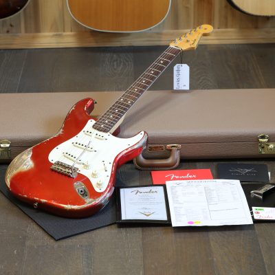 2021 Fender Custom Shop '59 Reissue Stratocaster Electric Guitar Candy Apple Red Heavy Relic + COA OHSC