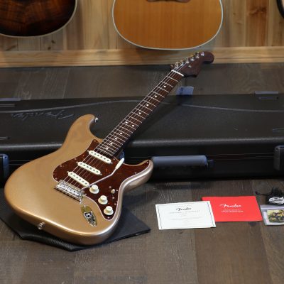 2021 Fender American Professional II Stratocaster w/ Rosewood Neck Electric Guitar Firemist Gold + OHSC