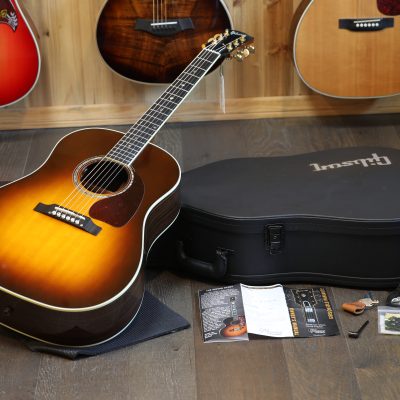 2021 Gibson Custom Shop J-45 Dreadnought Acoustic Guitar Rosewood Burst + OHSC