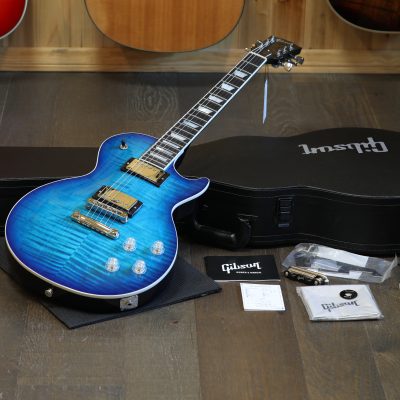2024 Gibson Les Paul Modern Electric Guitar Figured Cobalt Burst + OHSC