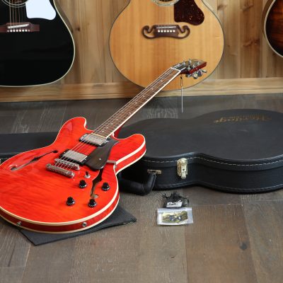 Minty! 2017 Heritage H-535 Semi-Hollow Electric Guitar Figured Cherry + COA OHSC