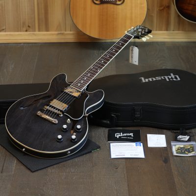 Minty! 2024 Gibson ES-339 Semi-Hollow Electric Guitar Trans Black Ebony + OHSC
