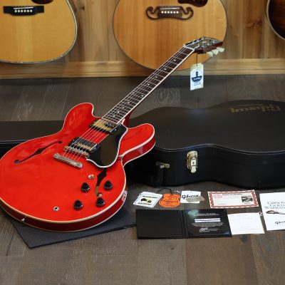 2019 Gibson Custom Shop ES-335 '59 Nashville Historic Reissue Semi-Hollow Electric Guitar Cherry Red + COA OHSC