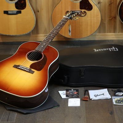 2025 Gibson J-45 Standard Rosewood Dreadnought Acoustic Guitar Rosewood Burst + OHSC